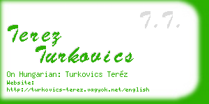 terez turkovics business card