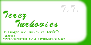 terez turkovics business card